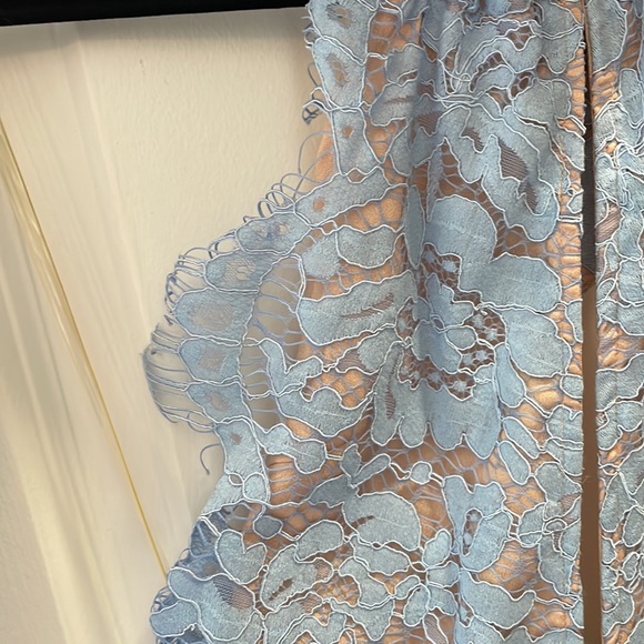 Do+Be Baby Blue Lace Romper - Picture 3 of 4